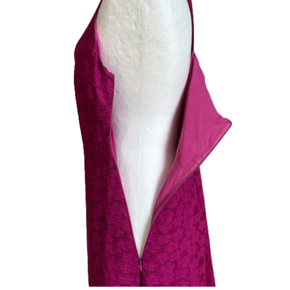 Banana Republic Dress Magenta Pink Floral Lace Sleeveless Midi Size 4 NEW - Picture 8 of 12
